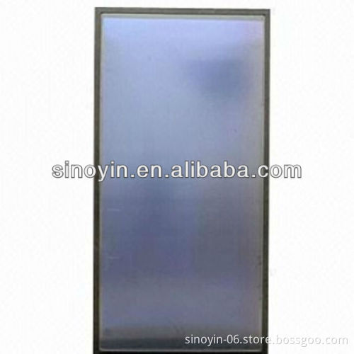Flat panel solar collector with laser welding, high light transmittance